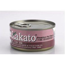 Kakato Chicken, Salmon & Vegetables 雞、三文魚、蔬菜 170g  X 48罐